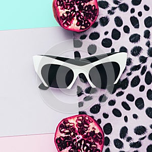 Fashionable sunglasses. Be glamorous summer lady