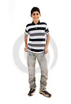 Fashionable teenager boy photo