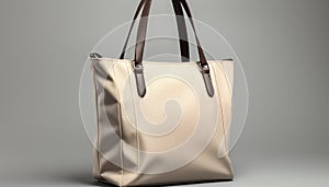 Fashionable women carrying modern leather tote bags in a store generated by AI