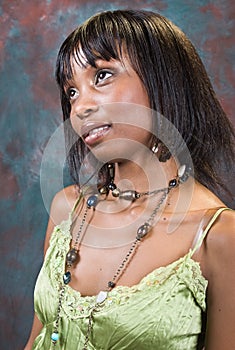 Fashionable young black woman