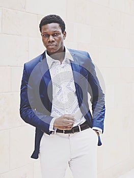 Fashionable young man of african descent photo