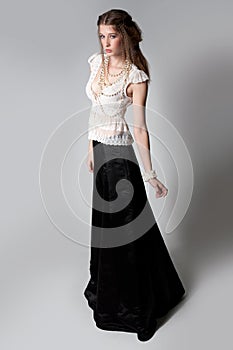 Fashionable young woman photo