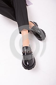 Fashionable youth shoes sneakers feet comfort model