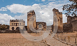 Fasil Ghebbi, royal castle in Gondar, Ethiopia