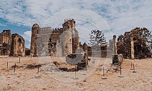 Fasil Ghebbi, royal castle in Gondar, Ethiopia