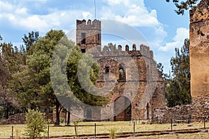 Fasil Ghebbi, royal castle in Gondar, Ethiopia