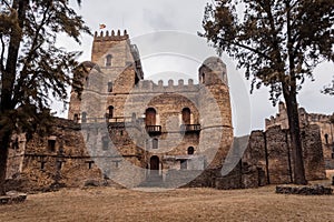 Fasil Ghebbi, royal castle in Gondar, Ethiopia