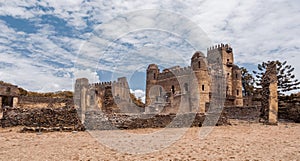 Fasil Ghebbi, royal castle in Gondar, Ethiopia