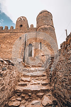 Fasil Ghebbi, royal castle in Gondar, Ethipia