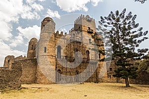 Fasilidas palace in the Royal Enclosure in Gondar, Ethiop