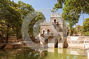 Fasilides Bath at Gondar in Ethiopia