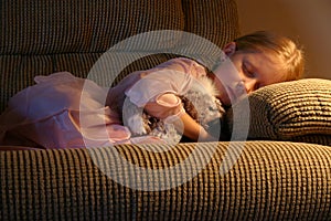 Fast Asleep in a Comfy Chair