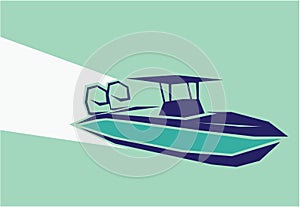 Fast boat Vector