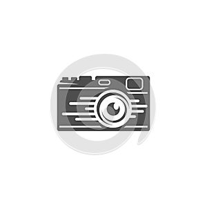 Fast Camera logo design vector template, Camera Photography logo concepts