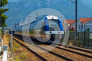 Fast commuter train in france