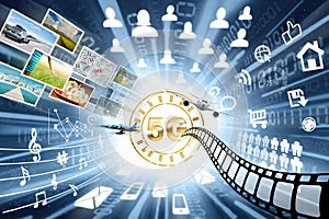 Fast data transfer concept with 5G symbol