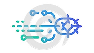 Fast Data Transfer Icon, Digital Connectivity Vector Art, vector design Generative AI