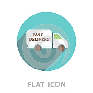 Fast delivery icon. Vector
