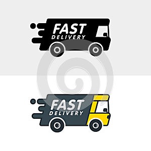 Fast Delivery Logo Template, Concept Modern Design Icon. Fast Car Symbol