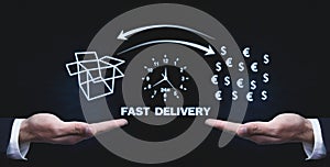 Fast delivery service. 24 hour delivery