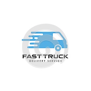 fast delivery services logo design. courier logo design template icon vector