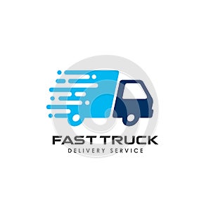 fast delivery services logo design. courier logo design template icon vector