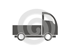 Fast delivery truck icon