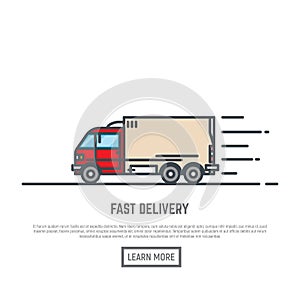 Fast delivery van