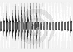 Fast EKG medical unit beep signal with heart beat loop