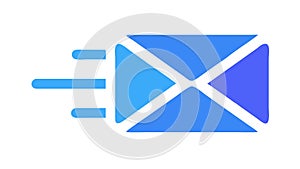 Fast Email Message Sending Vector Icon, Communication, vector design Generative AI
