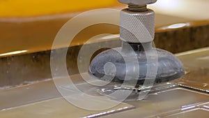Fast extreme cnc automatic waterjet cutting machine working with sheet metal