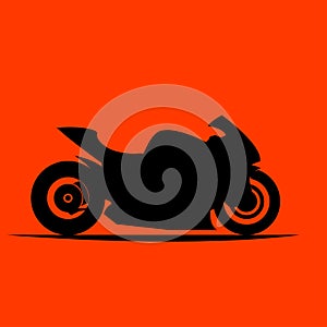 fast extreme sport bike vector eps10 illustration icon