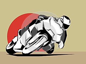 fast extreme sport bike vector eps10 illustration icon