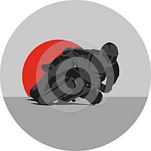 fast extreme sport bike vector eps10 illustration icon