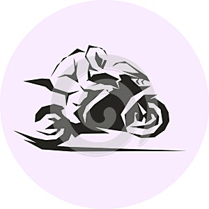 fast extreme sport bike vector eps10 illustration icon