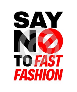 Fast fashion vector sign illustration concept