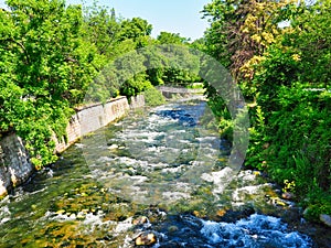 Fast Flowing River, Sandanski, Bulgaria photo