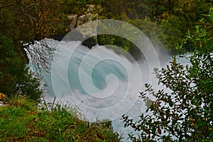 Fast flowing Huka Falls in Taupo