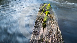 Fast Flowing River On A Brisk Day photo