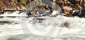 Fast Flowing River in Wulai, Taiwan