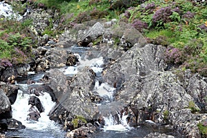 Fast Flowing water at Merrick Way, Galloway Forest