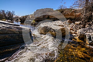 Fast flowing water in Sabino Creek