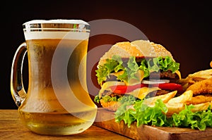 Fast food and beer