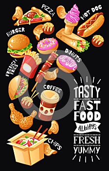 Fast Food Cafe Poster