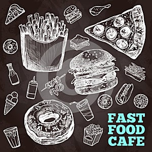 Fast Food Chalkboard