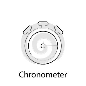 Fast food chronometer outline icon. Element of food illustration icon. Signs and symbols can be used for web, logo, mobile app, UI