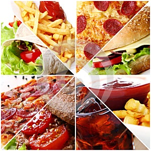 Fast Food Collage