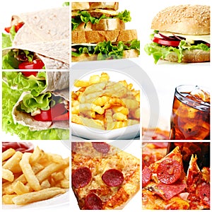 Fast Food Collage