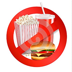 Fast food danger label.