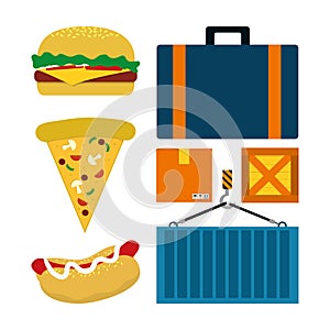 Fast food and delivery elements